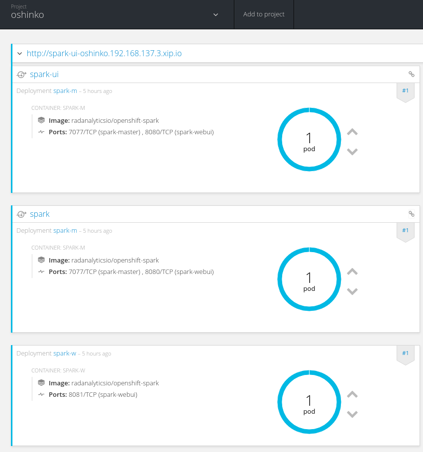 spark openshift